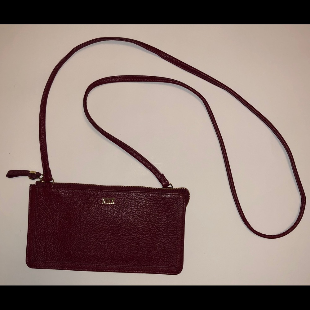 Used Red Leather Collection XIIX Shoulder Bag